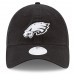 Women's Philadelphia Eagles New Era Black Team Core Classic 9TWENTY Adjustable Hat 3066796